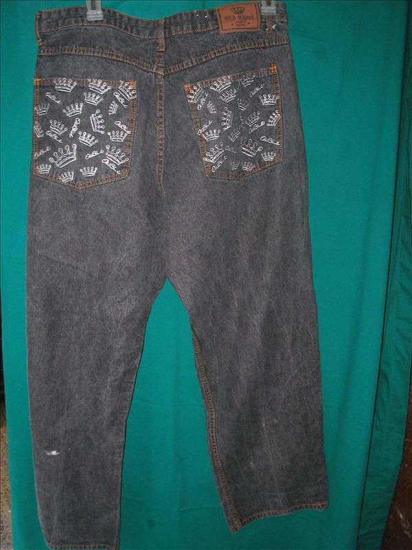 Old Skool Jeans Faded Black 40 x 32  