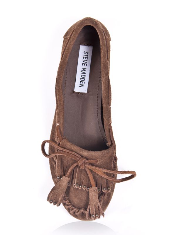   TEAPEA Women Suede Moccasin Casual Flat brown tan sz Tobacco  