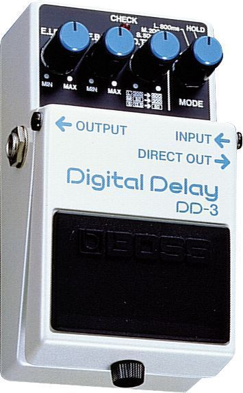 BOSS DD 3 DD3 DIGITAL DELAY GUITAR EFFECTS PEDAL 3 TIMES SETTINGS 