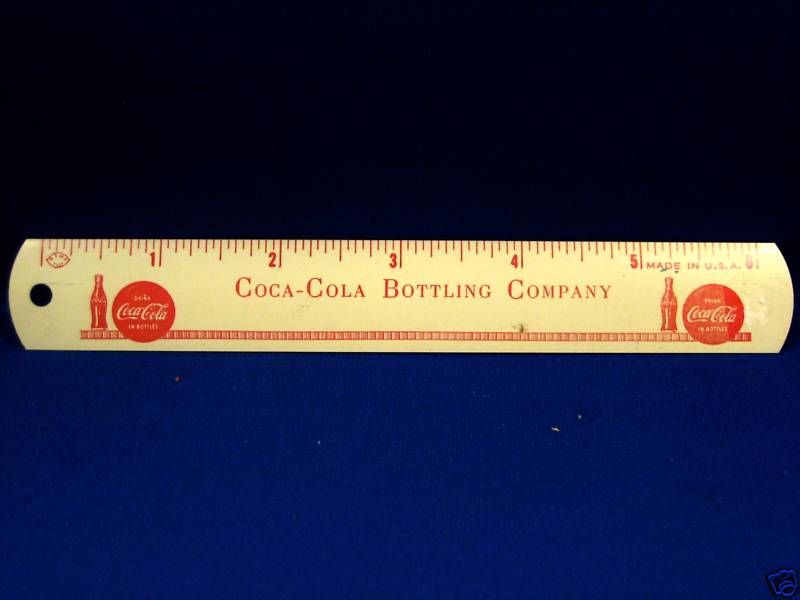 Coca Cola Bottling Co. Tin Ruler  