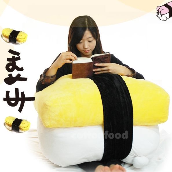 JAPAN SUSHI PILLOW VARIOUS FOOD CUSHION TOY PLUSH DOLL / FREE SHIP / X 