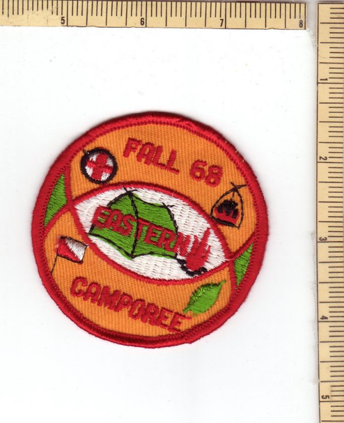 Boy Scouts Patch Fall 1968 Eastern Camporee Tent Fire  