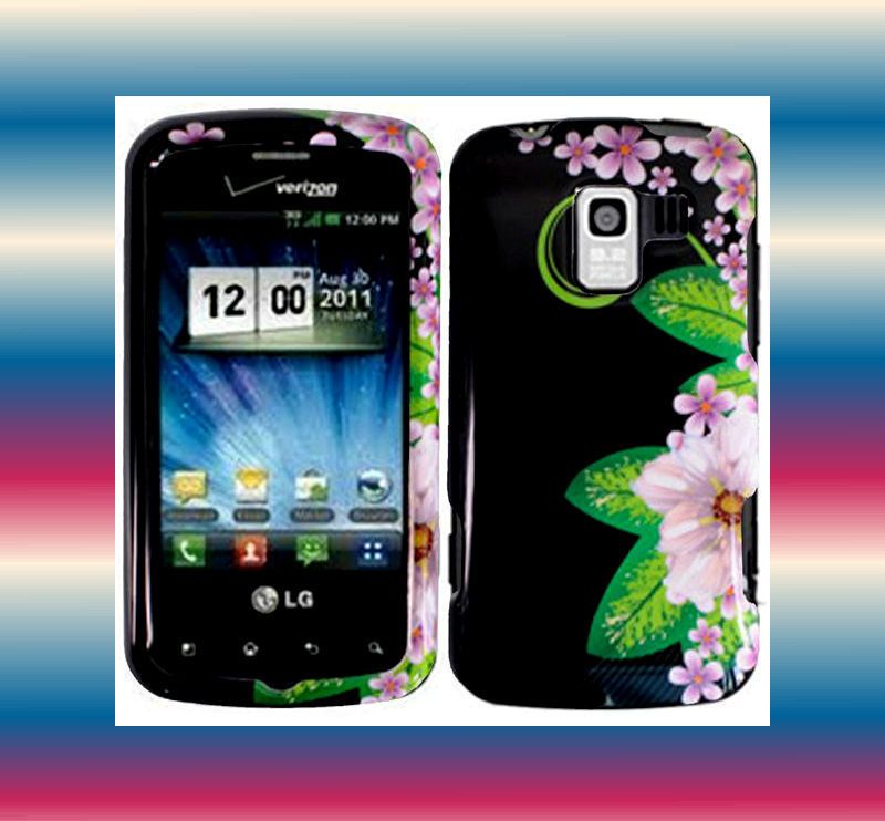 PnFlr Straight Talk LG Optimus Q L55C Snap on Phone Cover Hard Shell 