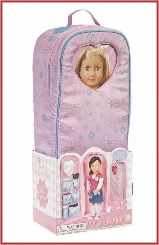 NEW Our Generation Pink Doll Carrier For 18 Doll  