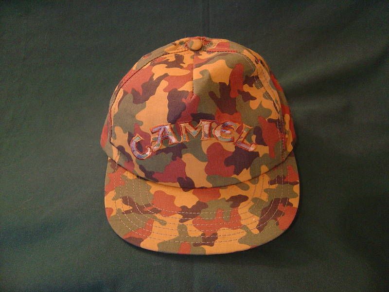 CAMEL CIGARETTES BASEBALL CAP CAMOUFLAGE HAT USA  