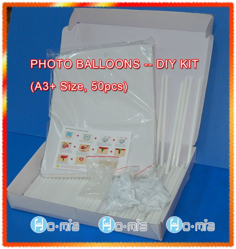 personalized Photo Balloons DIY kit (50 sets) 28cm A3+  