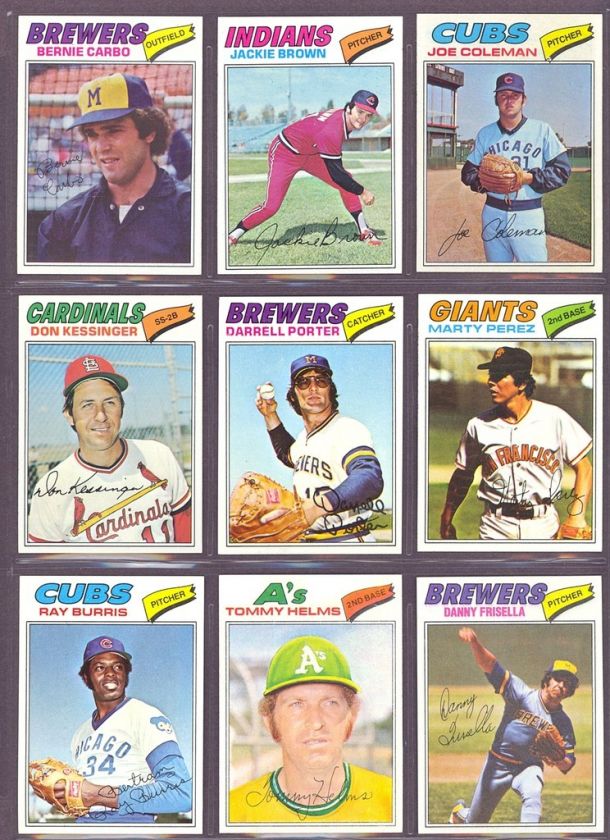 1977 Topps #159 Bernie Carbo Brewers (NM/MT)  