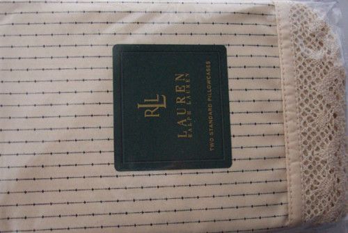 Ralph Lauren COLD SPRING Pillow Cases Ivory Lace  