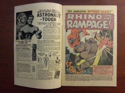    Man #43   GORGEOUS HIGH GRADE   2nd App Rhino   MARVEL 1966  