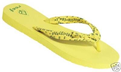 Reef Flip Flop/Sandal Sorte Yellow Women 6  