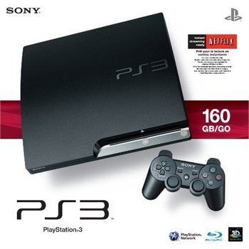 Sony PlayStation 3 Slim (Latest Model)  160 GB Charcoal Black Console 