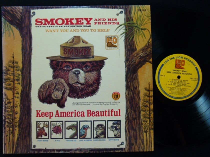 SMOKEY BEAR And His Friends 1966 LEO LP NM  