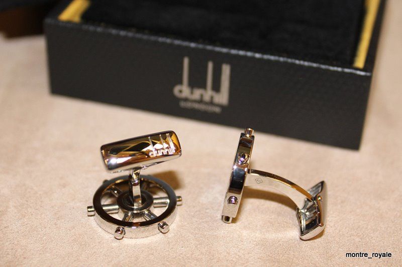 275 Dunhill Helm Wheel Cufflinks NEW JHL0212K  