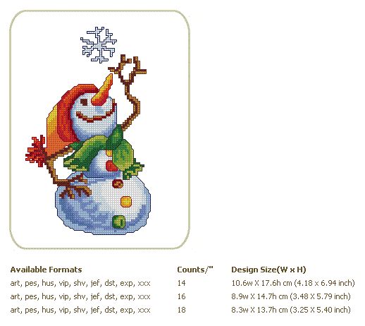 Snowmen Machine Embroidery Designs Set 5x7 inch hoop  