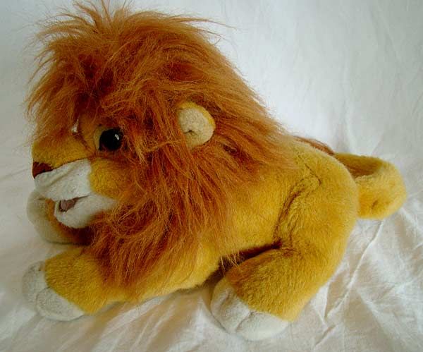 Disney Lion King Roaring Simba 1993 Hand Puppet Plush ~ SEE The action 