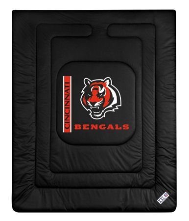 NFL CINCINNATI BENGALS LR (9) Piece Comforter Bed Set  