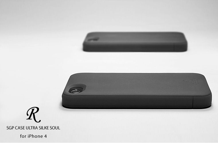 SGP Case ULTRA SILKE R Case/Cover Phone 4 [Soul Black]  