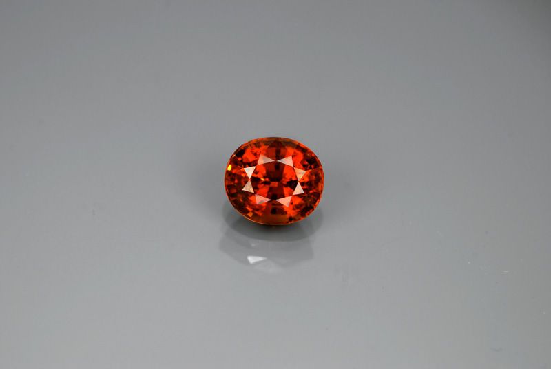 Natural Gem 2.81ct 8x7mm Oval Mandarin Orange SPESSARTITE GARNET 