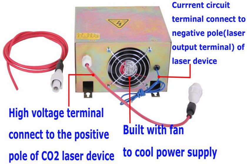 40W CO2 LASER POWER SUPPLY ENGRAVER / ENGRAVING NEW m  