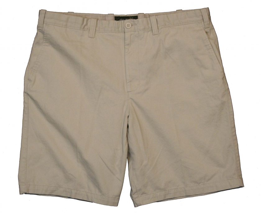 New Eddie Bauer 10 Light Khaki Chino Shorts 38 Waist  