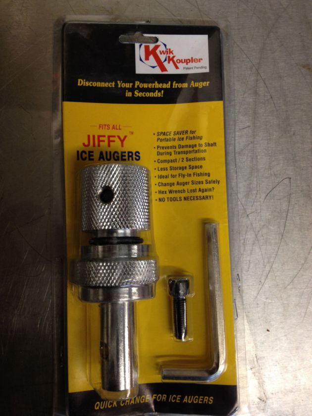 Kwik Koupler Jiffy / Strikemaster ICE AUGER Quick disconect vexlar 