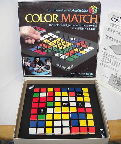 Rubiks Color Match Game 1982 Ideal Rubik  