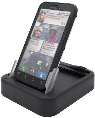 BATTERY CHARGER AC USB CRADLE DOCK FOR MOTOROLA DEFY  