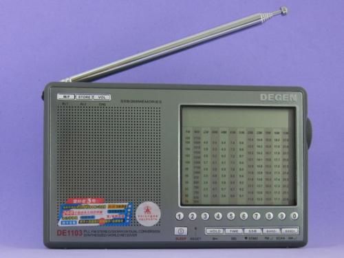 DEGEN DE1103 (Gray) PLL FM/SW/MW/LW DUAL WORLD RECEIVER  