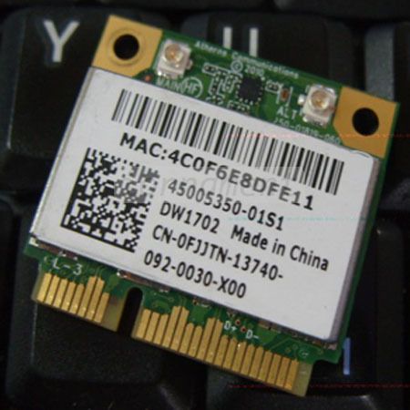 DELL DW1702 atheros AR5B195 Wireless WIFI N Bluetooth BT 3.0 mini pci 