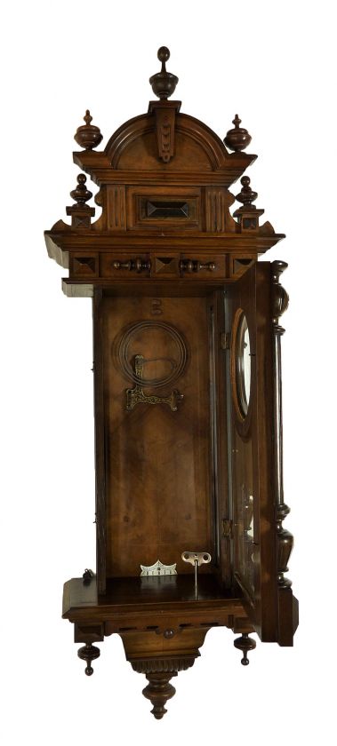 Antique German Friedrich Mauthe wall clock at 1900  