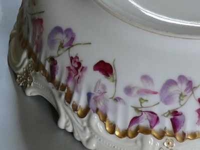 Antique Limoges Porcelain T&V Pitkin Brooks HP Bowl  