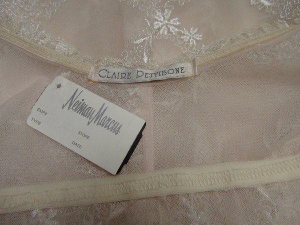 NWT Nightgown CLAIRE PETTIBONE Bridal  PINK Stretch Lace 