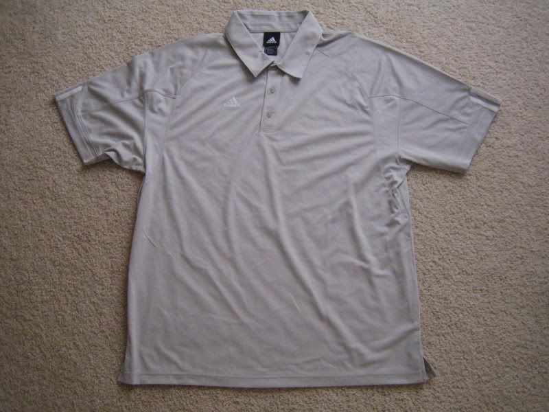 NEW ADIDAS headcoach golf tennis polo shirt XXL 2XL grey men  