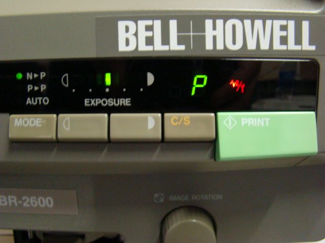 BELL&HOWELL ABR 2600 MICROFICHE READER PRINTER MINOLTA  