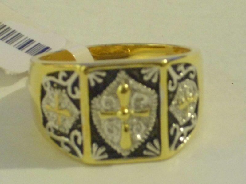 Silver Knights Templar Masonic Crest Ring  