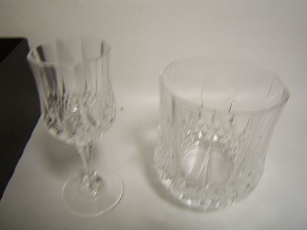 Crystal dArques 3 Longchamp Stemware 6 Whisky Tumbler  