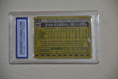 Ken Griffey Jr. Seattle Mariners Topps Card #336 1990  