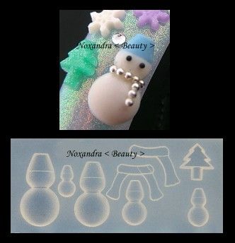 Acrylic Mold For 3D Nail Art Decoration DIY  A16  