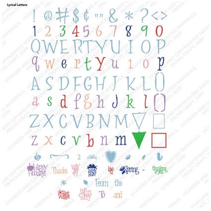 Cricut Gypsy & Lyrical Letters Cartridge  Brand New 