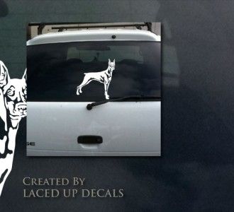 Doberman Pinscher vinyl decal,Dobermann,guard,police,Schutzhund,akc 