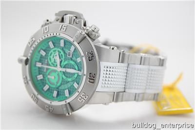 Mens Invicta 6690 Subaqua Noma III Ocean Quest Green Chronograph Swiss 