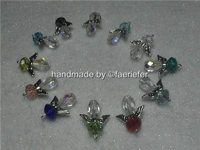   Family birthstone angels necklace gift for Nan/Gran/grandmother  