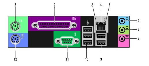 standard mouse into the green mouse connector. Turn off the computer 