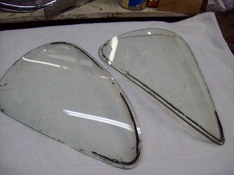 1957 Buick Rear Corner Glass; Rt & Lt; Pr.  