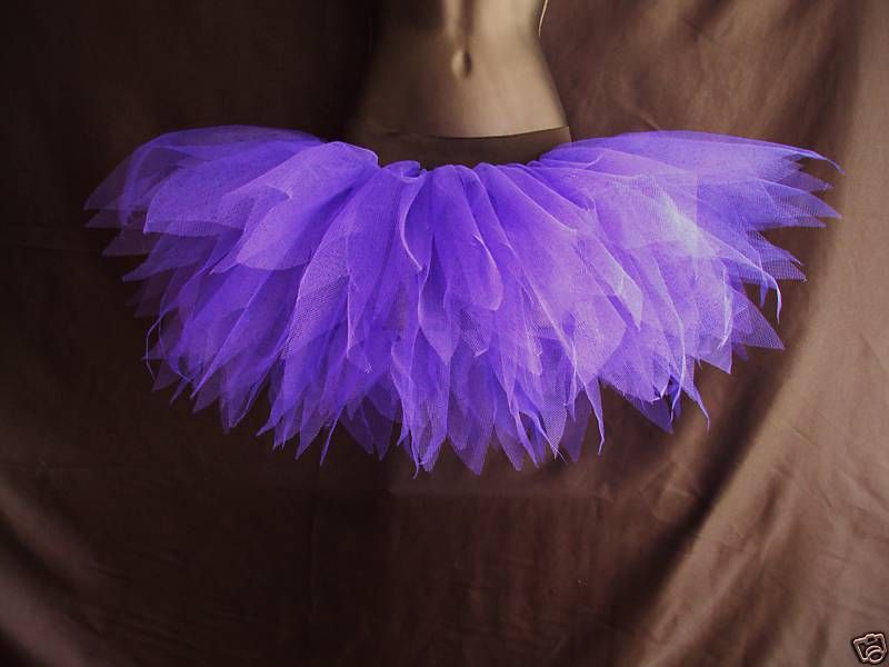 Fairy Tutu Neon Flo Punk Goth Emo size 6 12 All Colours  