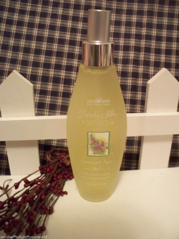 BATH & BODY WORKS LEMONGRASS SAGE PURELY SILK SPLASH RETIRED 