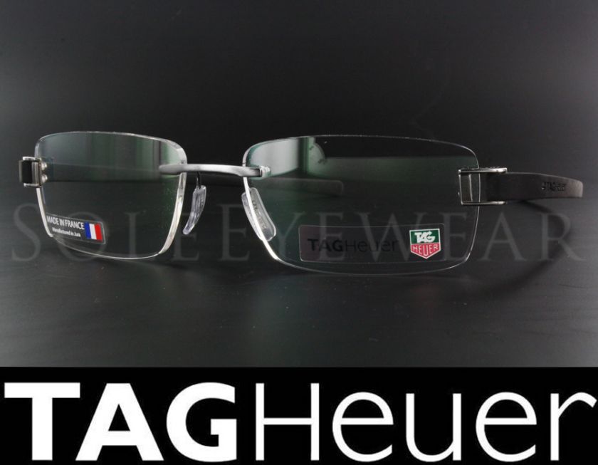 New Tag Heuer 7106 011 57 18 135 Black Eyeglasses  