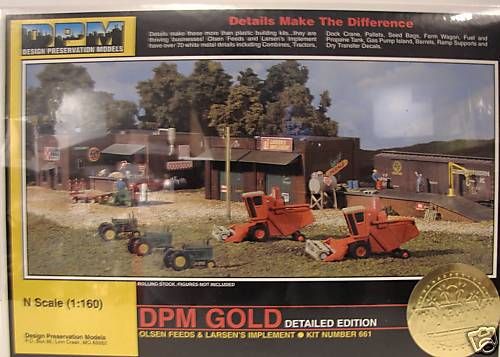 DPM # 661 Olsen Feeds/Larsens Implement, N Scale, MIB  