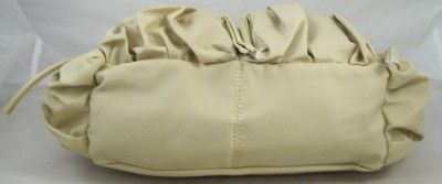 Valenci Beige Drawstring Satchel Bag Handbag with Detachable Shoulder 