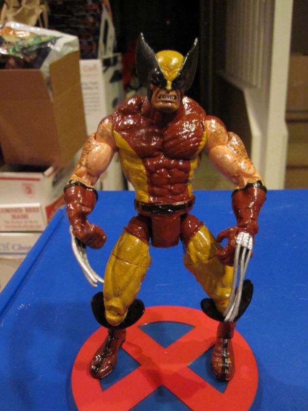 Marvel Legends CUSTOM WOLVERINE Series III 3 Brown & Yellow Suit X MEN 